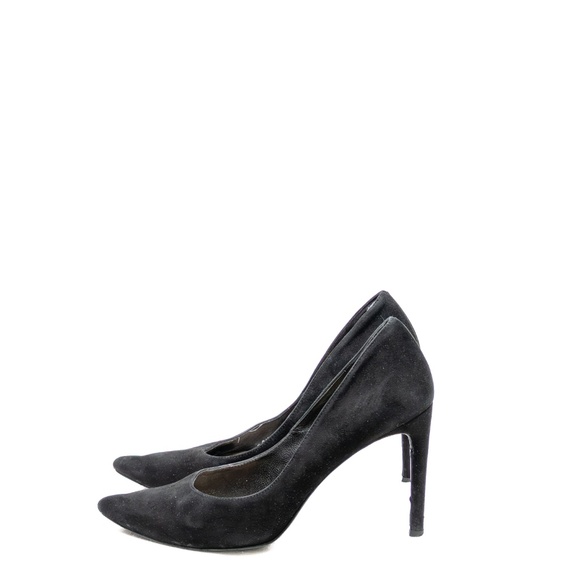 Stuart Weitzman Black Suede Pointed Toe Pumps – US‎ 7 - Picture 3 of 12